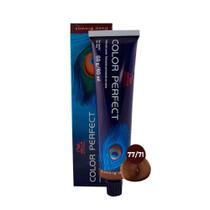 Coloração Wella Color Perfect 77/71 Louro Médio Intenso Marrom Acinzentado