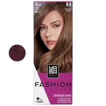 Coloração Yama Fashion Color Tintura Tinta Cabelo Creme Mini Kit 6.4 Louro Escuro Acobreado