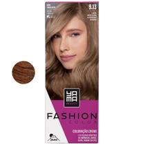 Coloração Yama Fashion Color Tintura Tinta Cabelo Creme Mini Kit 9.13 Louro Claro Acinzentado