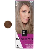 Coloração Yama Fashion Color Tintura Tinta Cabelo Creme Mini Kit 9.89 Louro Claro Perola