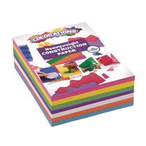 Colorações de papel de construção 600 folhas 9x12 cm 7 cores