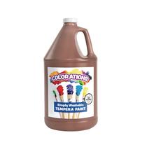 Colorações de tinta: sem parabenos, lavável, têmpera 3,78 L, marrom