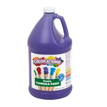 Colorações de tinta têmpera, 1 galão, violeta vibrante, sem parabenos