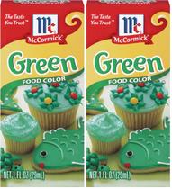 Colorante Alimentario Verde McCormick 30 mL (Paquete de 2) Colorante Alimentario Verde McCormick 30 mL (Paquete de 2)