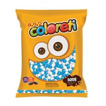 Coloreti azul e branco pcte 500g