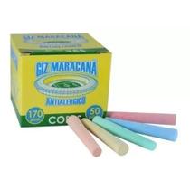 Colorido Giz Antialérgico Maracanã Com 50 Unidades 170g