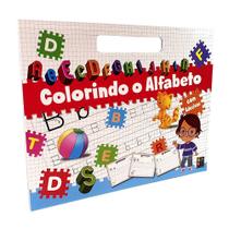 Colorindo O Alfabeto Com Adesivos - Pé Da Letra