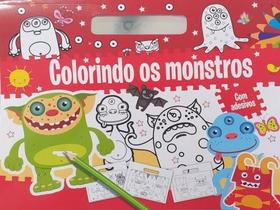 Colorindo - os monstros com adesivos