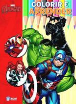 Colorir e aprender super heróis marvel - vingadores - RIDEEL