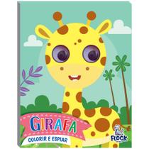 Colorir e espiar - girafa