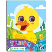 Colorir e espiar - patinho