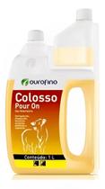 Colosso Pour On 1 Litro Ouro Fino Carrapatos Bernes Insetos