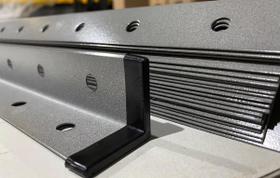 Coluna aço l2 2 metros chapa 20 kit com 10