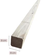 Coluna aplainada para pergolado (serve também para estruturas de madeira ou móveis) de Pinus tratado 8x8x290 centímetros Coluna aplainada para pergolado (serve também para estruturas de madeira ou móveis) de Pinus tratado 8x8x290 centímetros
