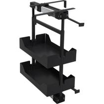 Coluna Baixa Masutti 2 Bandejas 24x48x61cm Preta Corrediça Deslizante Móvel Coluna Baixa Masutti 2 Bandejas 24x48x61cm Preta Corrediça Deslizante Móvel