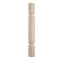 Coluna de gabinete Ekena Millwork Kent Rubberwood 3,75x3,75x90cm
