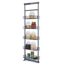 Coluna Deslizante Aramada Cinza Masutti 5 Cestos Organizadores 25x47x175cm Cozinha Coluna Deslizante Aramada Cinza Masutti 5 Cestos Organizadores 25x47x175cm Cozinha