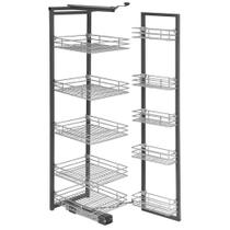 Coluna Deslizante com 10 Cestos Aramados para Armário Masutti Copat em Aço Carbono