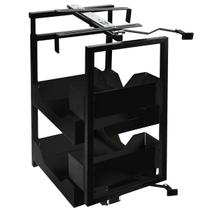 Coluna Deslizante Cozinha Masutti 35,5x50,5x64cm Preta Baixa 4 Bandejas Ajustáveis Coluna Deslizante Cozinha Masutti 35,5x50,5x64cm Preta Baixa 4 Bandejas Ajustáveis