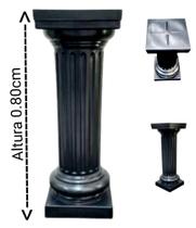 Coluna grega para decoração (0.80 centimetros) na cor preto. - Ksouza manequins