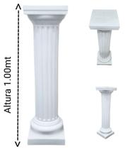 Coluna Grega para decoração (1.00 metro) de polietileno (plastico) na cor branco.