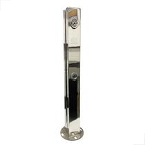 Coluna Torre Guarda Corpo Inox 2 Furo 300mm Polido Kit 2Uni