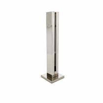 Coluna Torre Pinça Em Aço Inox Polido 30 cm Para Vidro Coluna Torre Pinça Em Aço Inox Polido 30 cm Para Vidro