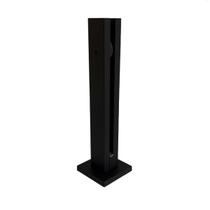 Coluna Torre Pinça Em Aço Inox Preto 30 Cm Para Vidro Coluna Torre Pinça Em Aço Inox Preto 30 Cm Para Vidro