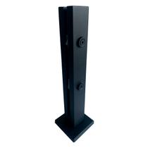 Coluna Torre Pinça Em Aço Inox Preto 30 Cm Para Vidro - DECORPLACE