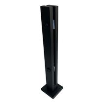 Coluna Torre Pinça Em Aço Inox Preto 40 Cm Para Vidro Coluna Torre Pinça Em Aço Inox Preto 40 Cm Para Vidro