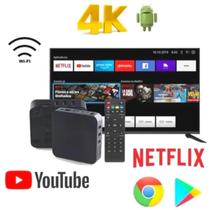 Com Box 4K Pro 5G Sua Tv Vira Uma Smart Tv 128gb +512gb