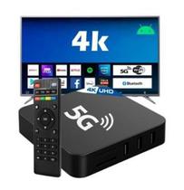 Com Box 4K Pro Sua Tv Vira Uma Smart Tv 5G 128 gb - INOV