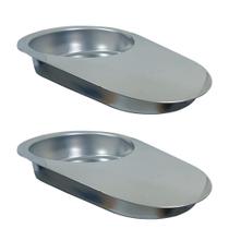 Comadre de Aço Inoxidável Econox 40x28 3,5L Kit 2un Fami Comadre de Aço Inoxidável Econox 40x28 3,5L Kit 2un Fami