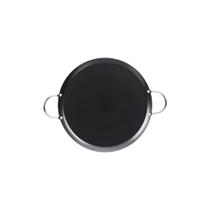 Comal IMUSA, antiaderente, redondo, de aço carbono, 28 cm com alças de metal