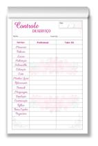 Comanda de Atendimento Salão de Beleza Ficha de Controle