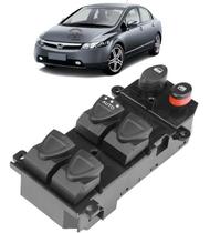 Comando Botão Vidro Elétrico Honda New Civic 2007 2008 2009 Comando Botão Vidro Elétrico Honda New Civic 2007 2008 2009