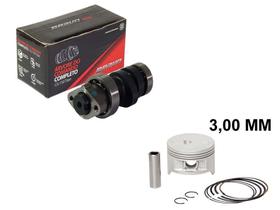 Comando De Válvulas Racing + Pistão 3mm Honda Fan 125 2009 em diante Comando De Válvulas Racing + Pistão 3mm Honda Fan 125 2009 em diante