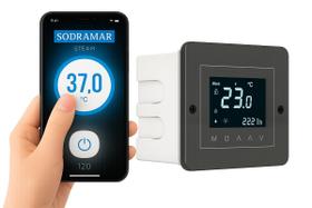 Comando Digital Touch Wifi P/Sauna Steam A Inox Sodramar
