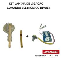 Comando Eletrônico + Kit Laminas Contato Acqua Ultra Storm Lorenzetti