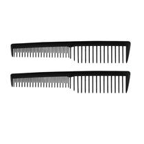 Comb Amelia Beauty Products Plastic Wide Tooth 18 cm, pacote com 2 Comb Amelia Beauty Products Plastic Wide Tooth 18 cm, pacote com 2