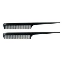 Comb Amelia Beauty Products, plástico, dente fino, rabo de rato 21,6 cm