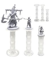 Combat Riser Lixusia para miniaturas voadoras com 8 níveis e 3 suportes