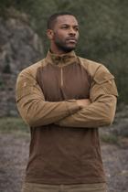 Combat shirt tática Coyote - caqui / bege