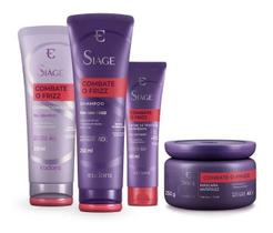 Combate Frizz Siàge Shampoo + Cond. + Masc. + Creme Pentear