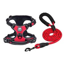 Combinação de arnês e coleira para cães PolyPet Escape Proof No Pull Red Combinação de arnês e coleira para cães PolyPet Escape Proof No Pull Red