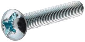 Combinação de cabeça redonda Screw Hillman de 10-24 x 3,8 cm, pacote com 100