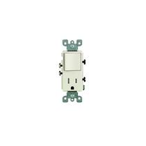 Combinação de interruptor e tomada Leviton R66-T5625-0TS Light Ammond