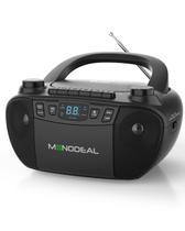 Combinação de leitores de CD e cassetes Boombox MONODEAL com Bluetooth