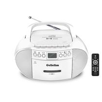 Combinação de leitores de CD e cassetes Gelielim Portable Boombox
