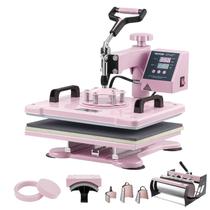 Combinação de máquinas de prensa térmica VEVOR 8 em 1 com copo e prensa de chapéu